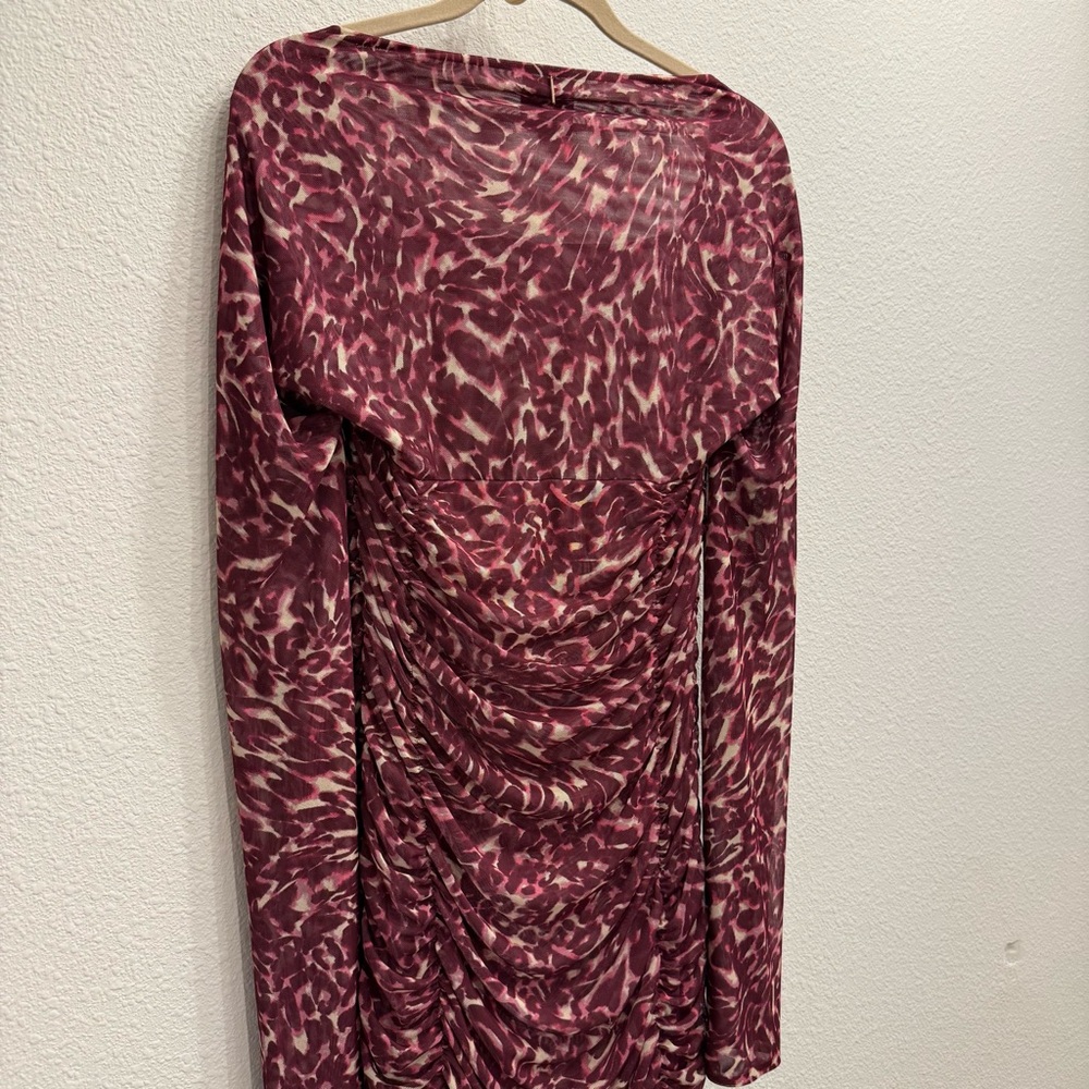 Misa Los Angeles Fuchsia Long Sleeve Dress - Picture 8 of 10